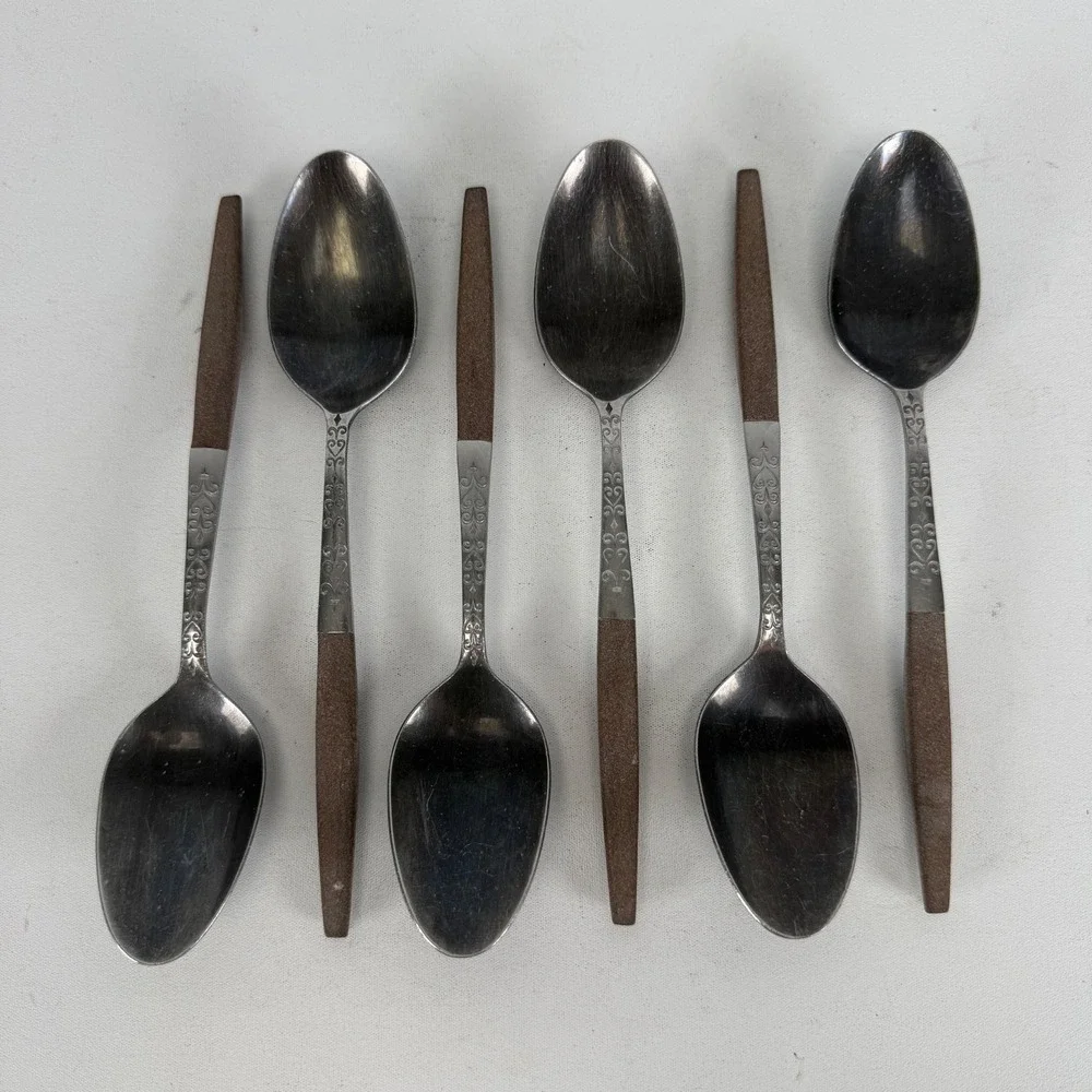 VTG Interpur Stainless Flatware 6 Pcs TABLE SPOONS 7 3/4